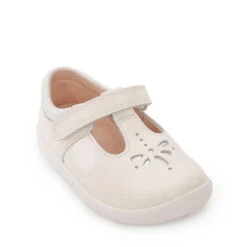 PUZZLE WHITE PATENT FIRST WALKING SHOES -Baby Products Shop 0779 14c 97072