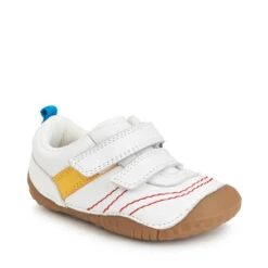 LITTLE SMILE WHITE LEATHER PRE WALKERS -Baby Products Shop 0823 4c 45843
