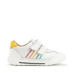 ROUNDABOUT WHITE LEATHER CASUAL SHOE