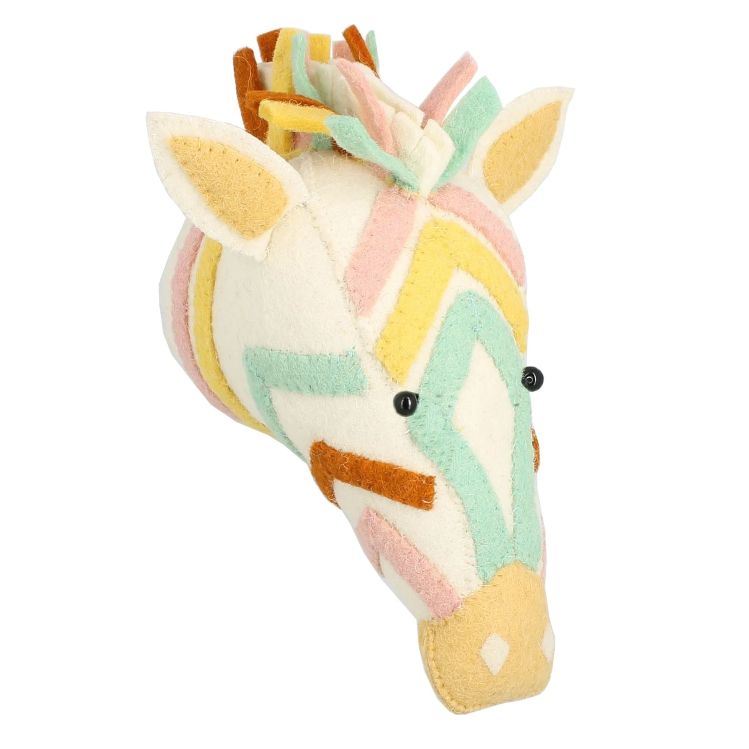MINI CREAM ZEBRA HEAD 1 MINI CREAM ZEBRA HEAD