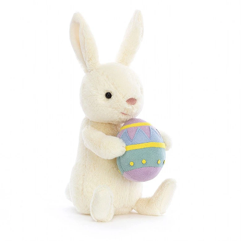 JELLYCAT BOBBI BUNNY WITH EASTER EGG 1 JELLYCAT BOBBI BUNNY WITH EASTER EGG