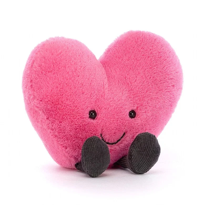 JELLYCAT AMUSEABLE HOT PINK HEART 1 JELLYCAT AMUSEABLE HOT PINK HEART