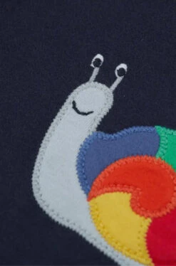 Frugi LITTLE CREATURES INDIGO/RAINBOW SNAIL TOP -Baby Products Shop image b5f81e56 2528 4cfa b94d 47d5f1d0c7bb