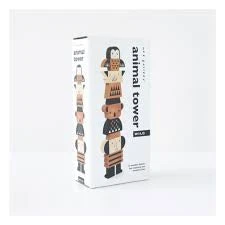 WILD WOODEN ANIMAL TOWER