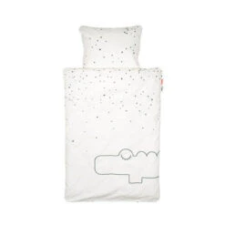 Done By Deer BEDLINEN CROCO GREEN